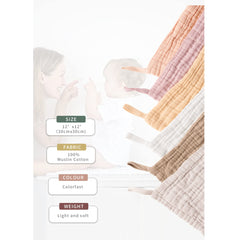 Konssy 6-pack washcloths deliver strong absorption for quick spills and messes.
