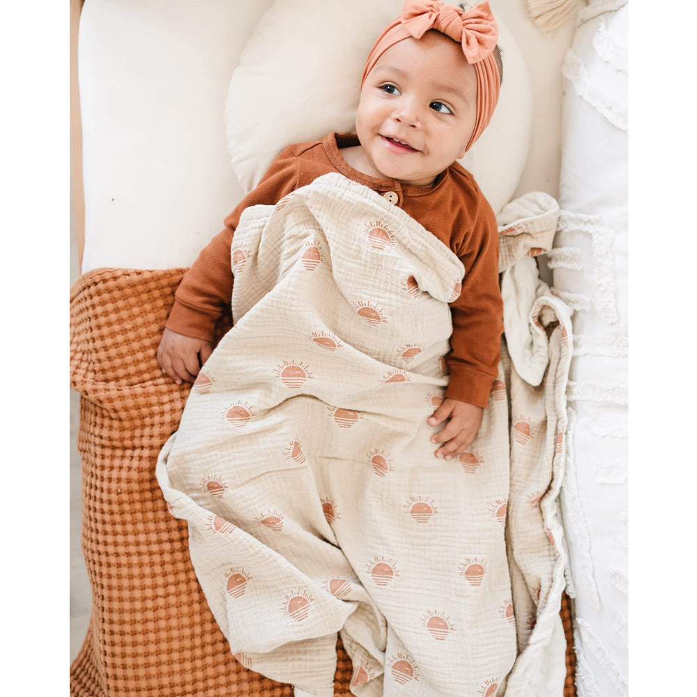 Konssy baby blanket breathable fabric without closures for comfort