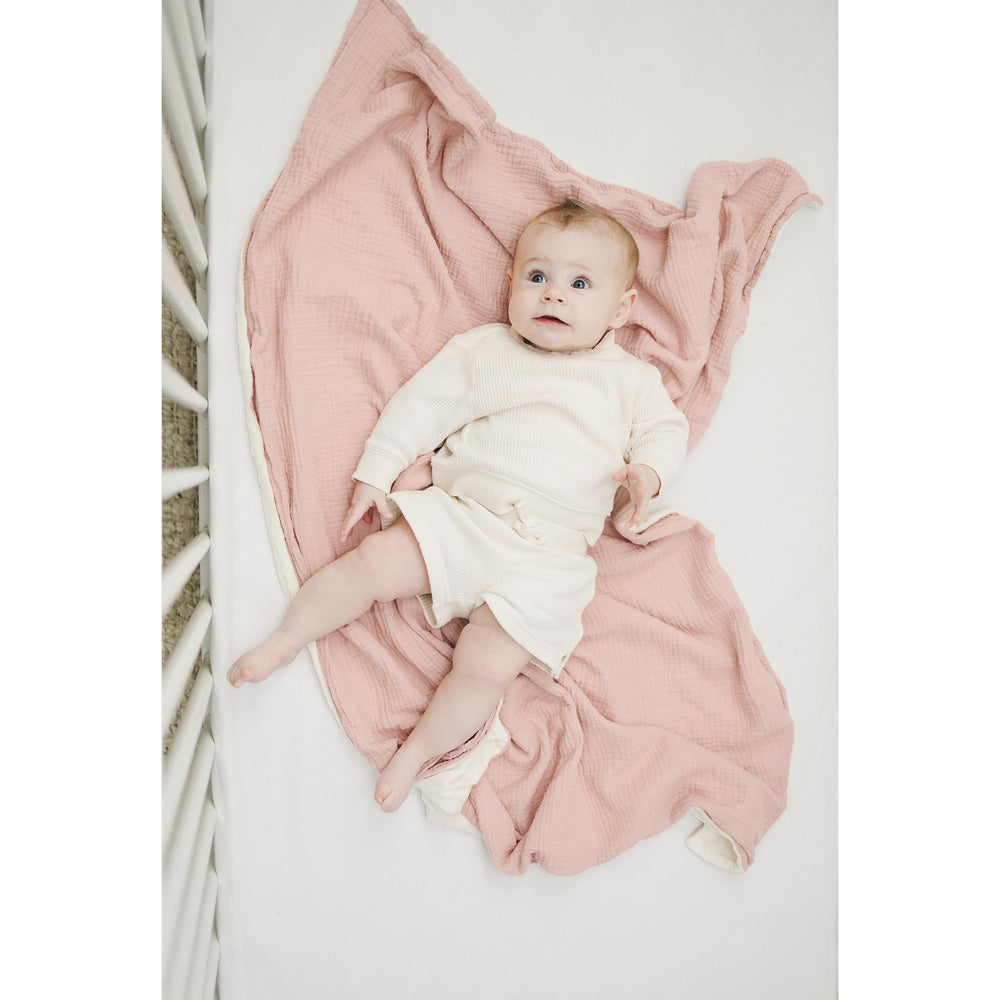 Konssy baby blanket breathable fabric for comfortable sleep without overheating