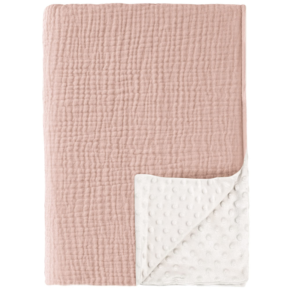Konssy baby blanket front muslin cotton, soft and breathable for newborn comfort