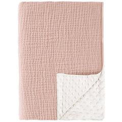 Konssy baby blanket front muslin cotton, soft and breathable for newborn comfort