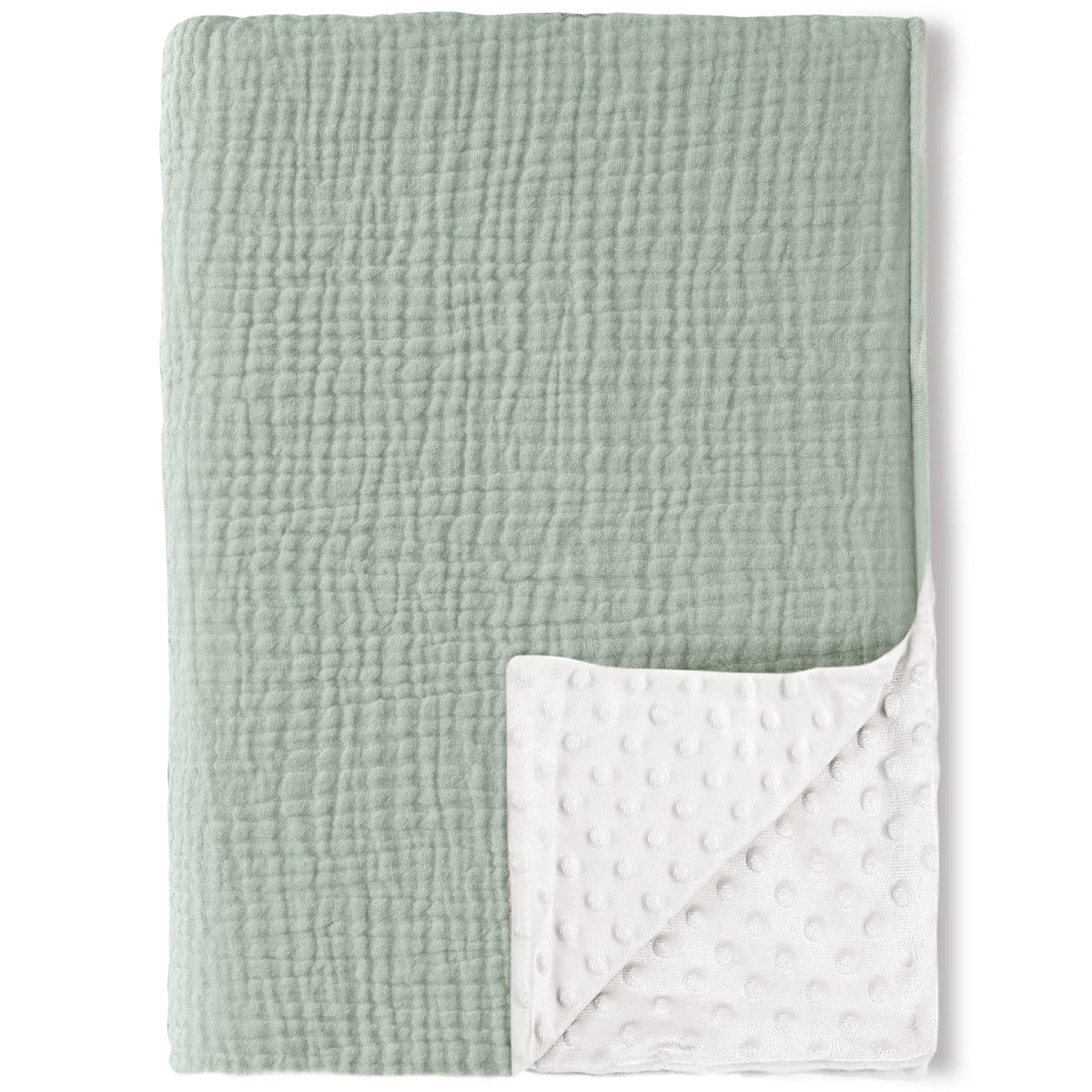 Konssy baby blanket front muslin cotton for gentle skin touch and warmth.