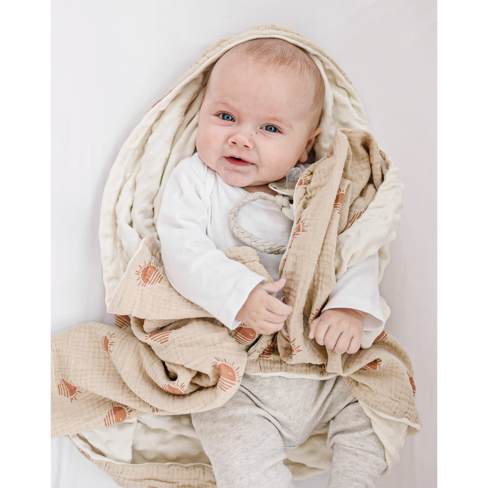 Konssy baby blanket multipurpose use as nursing cover or stroller shade