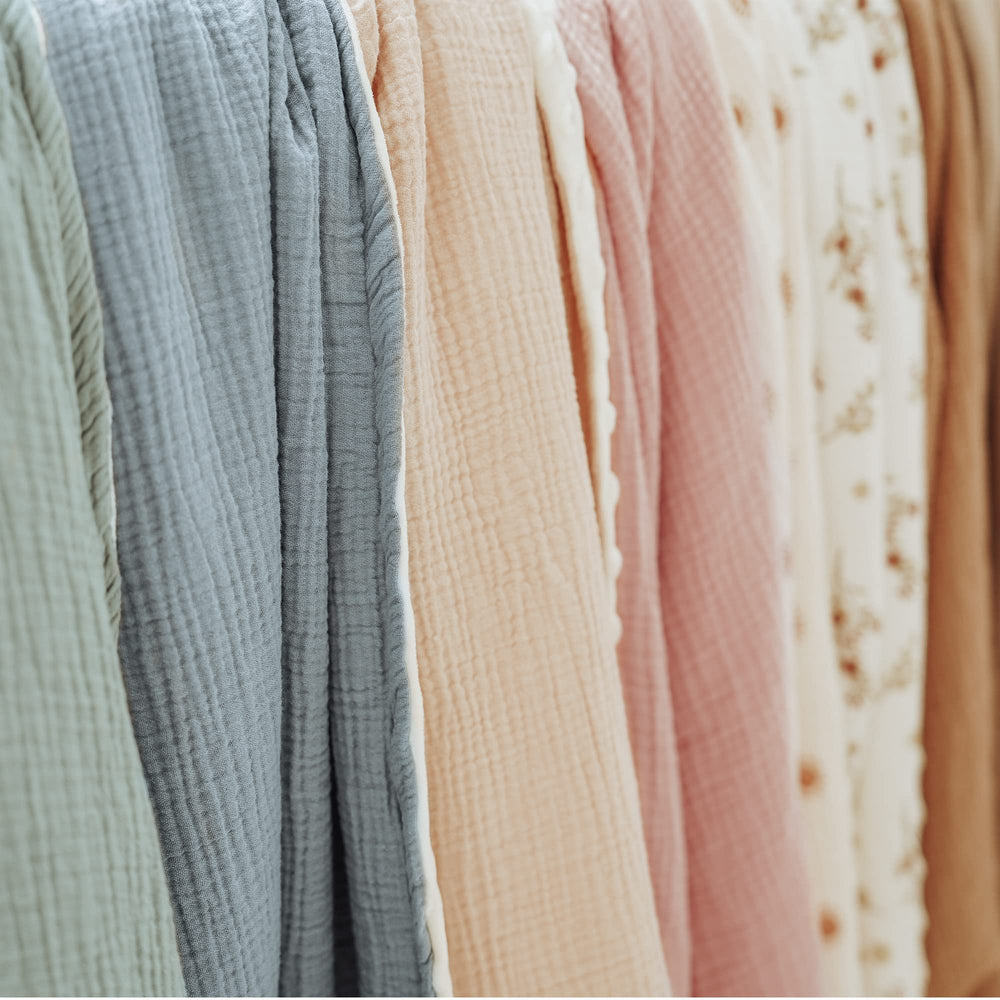 Konssy blanket designs come in soft, calming colors.