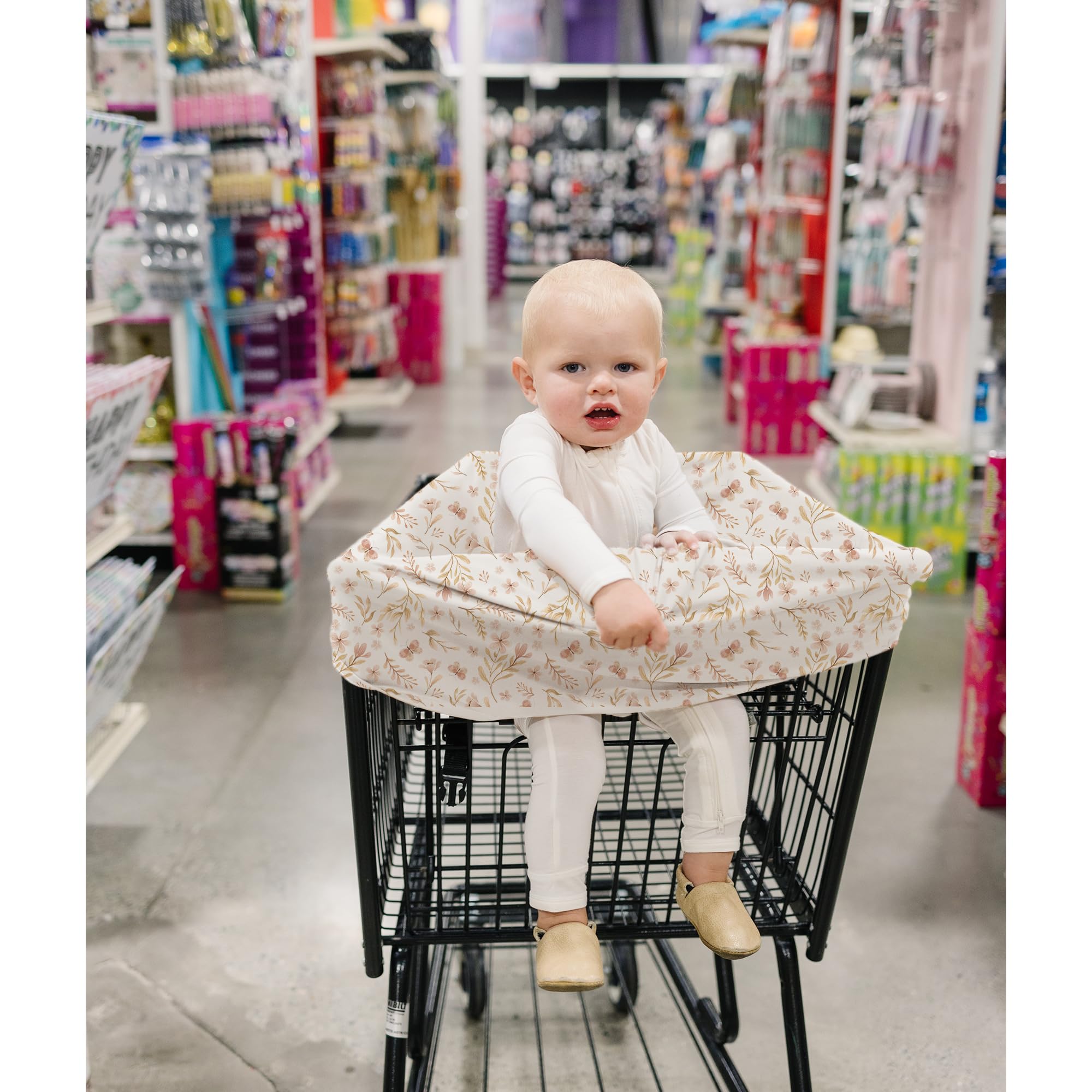 Konssy Baby Car Seat Cover gift-ready packaging makes a thoughtful baby shower present.