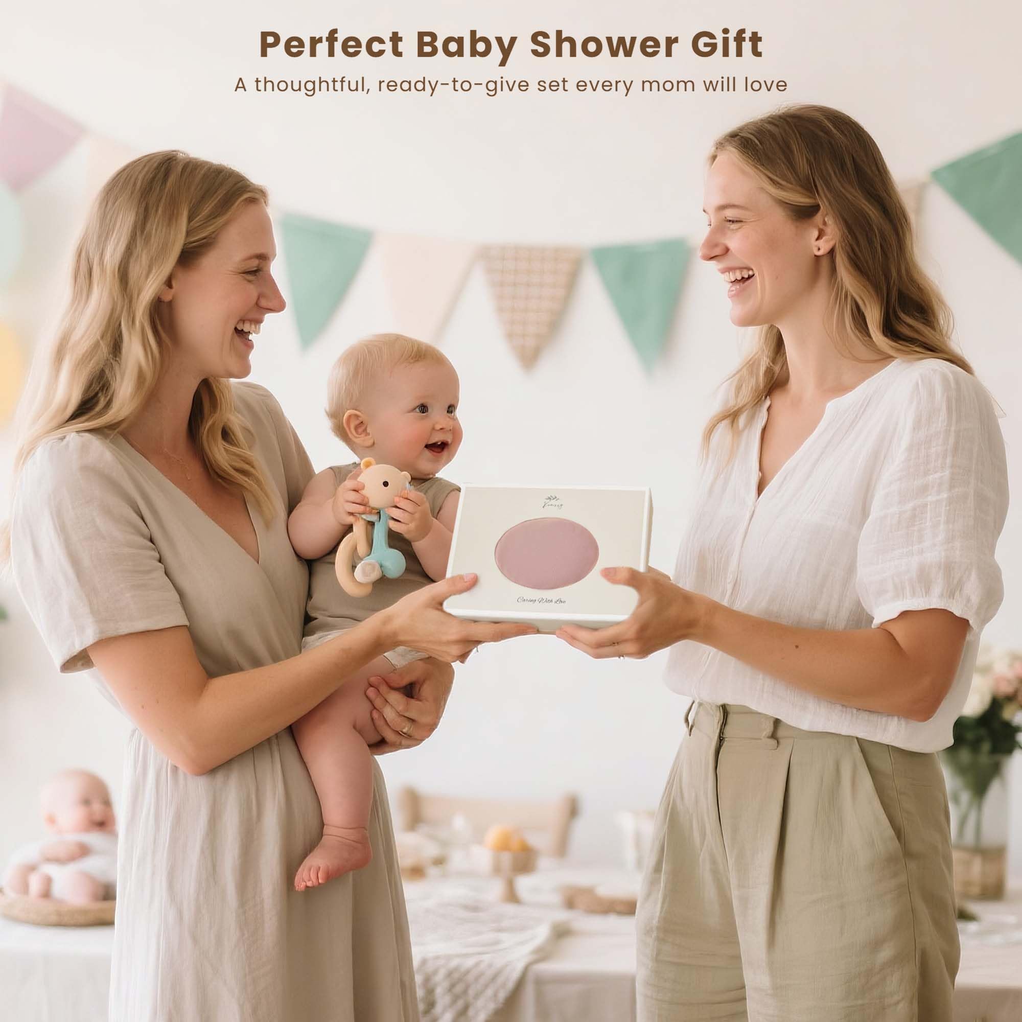 Konssy 3-pack set shown in a cozy nursery setup