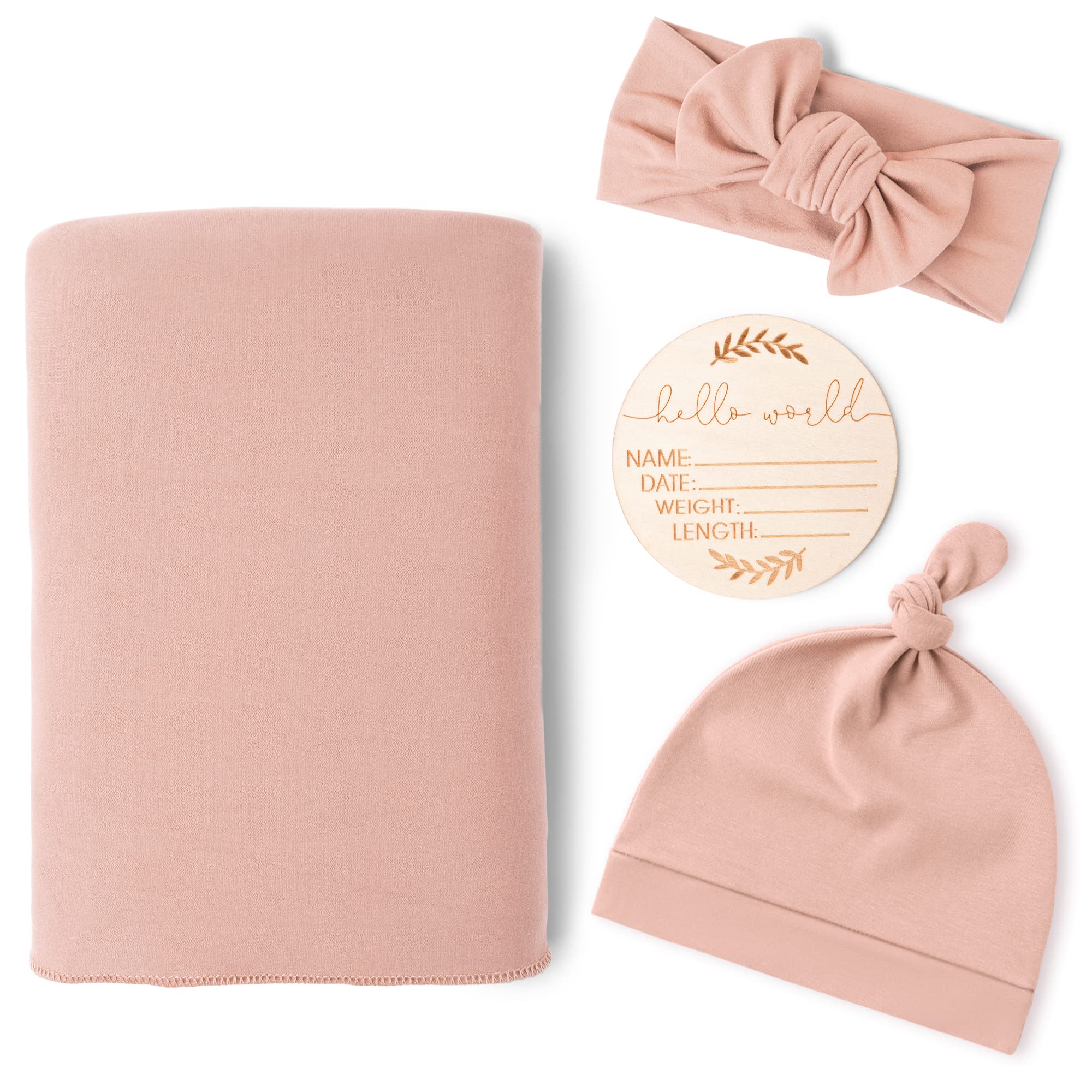 Konssy baby girl swaddle blanket for newborn comfort and photos