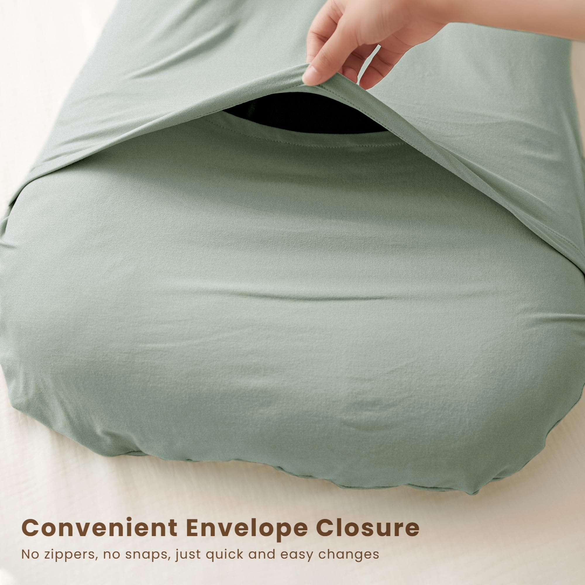 Konssy green leaves lounger cover sized 30.3 by 21.6 inches