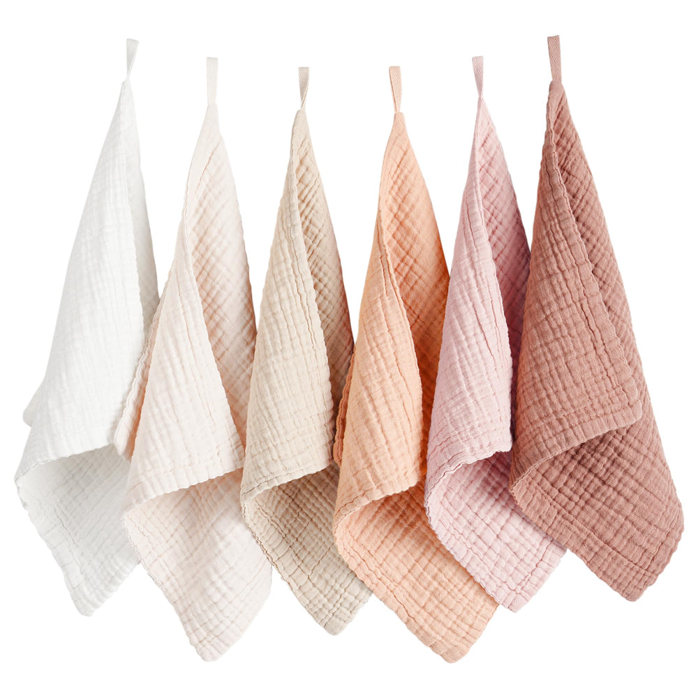 Konssy baby muslin washcloth ultra-soft texture for delicate infant skin.