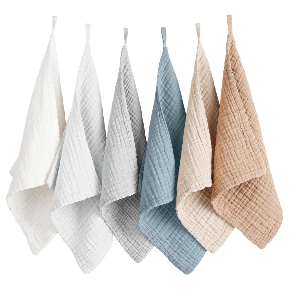 Konssy ultra-soft baby muslin washcloth for newborn skin and gentle bath time.