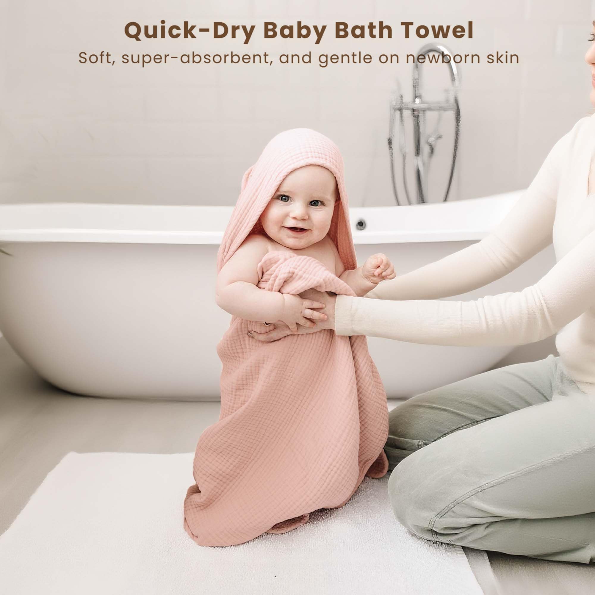 Konssy 32 x 32 towel size providing generous coverage