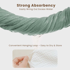 Konssy 2-pack towels provide soft, absorbent comfort after every bath