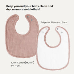 Konssy bandana bibs eight-pack adjustable neck snaps for comfortable fit