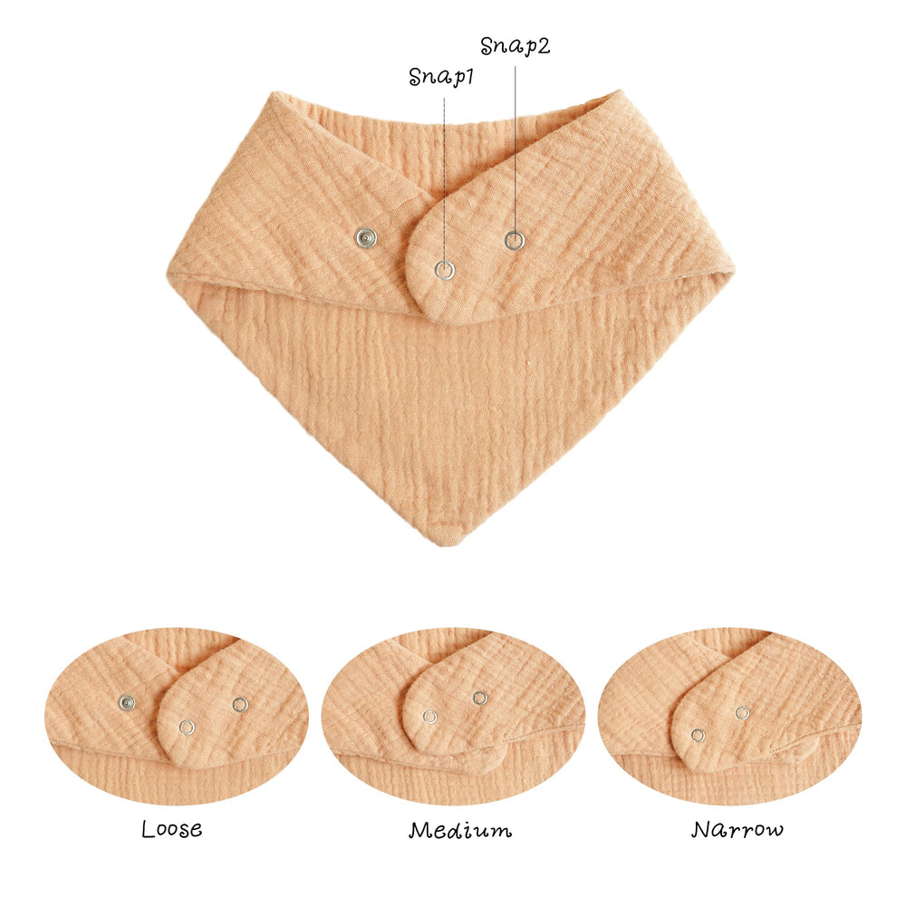 Konssy bandana drool bibs absorb moisture while protecting outfits.