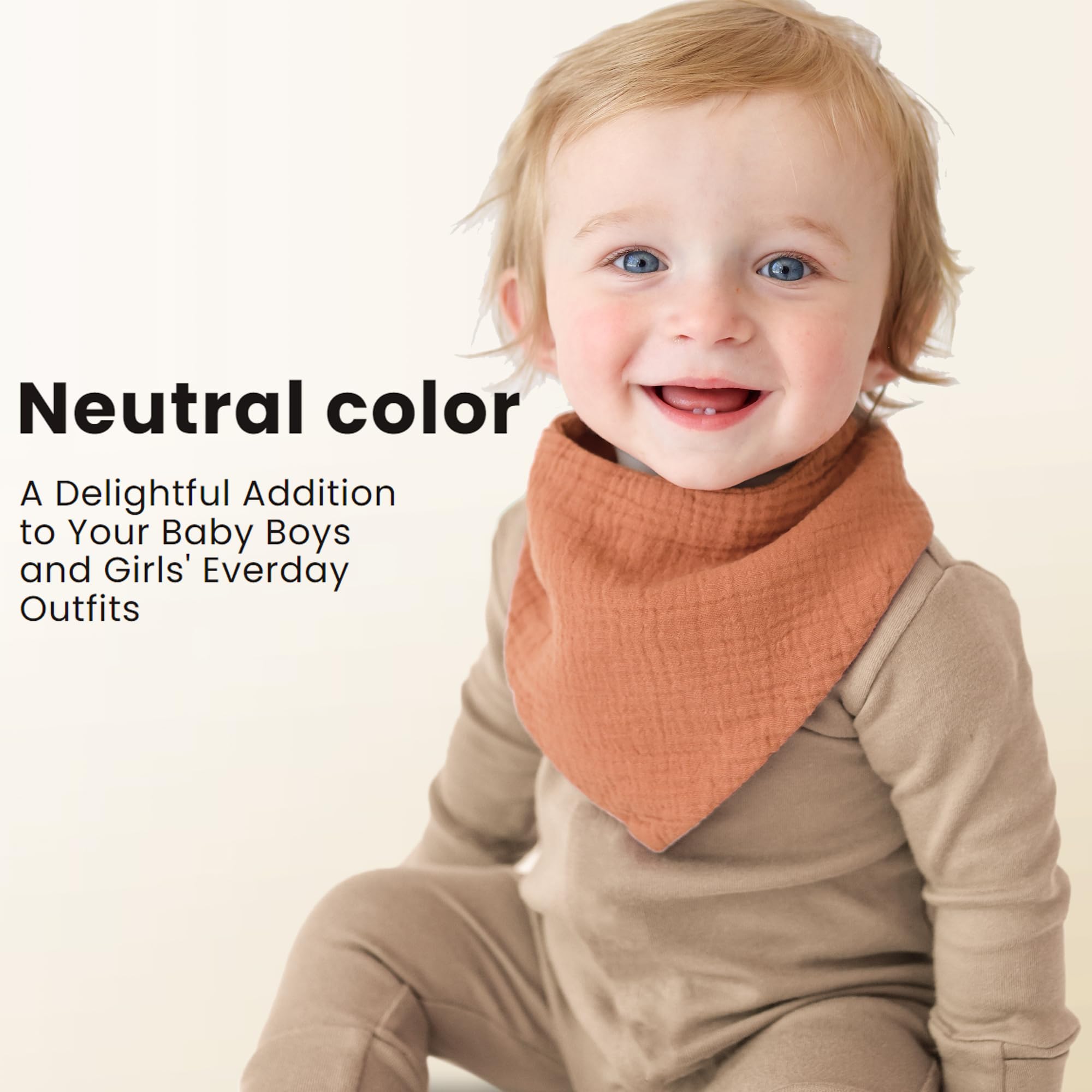Konssy bandana drool bibs with adjustable snaps and comfy fit for teething.