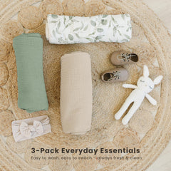 Konssy breathable cotton muslin shown for baby comfort.
