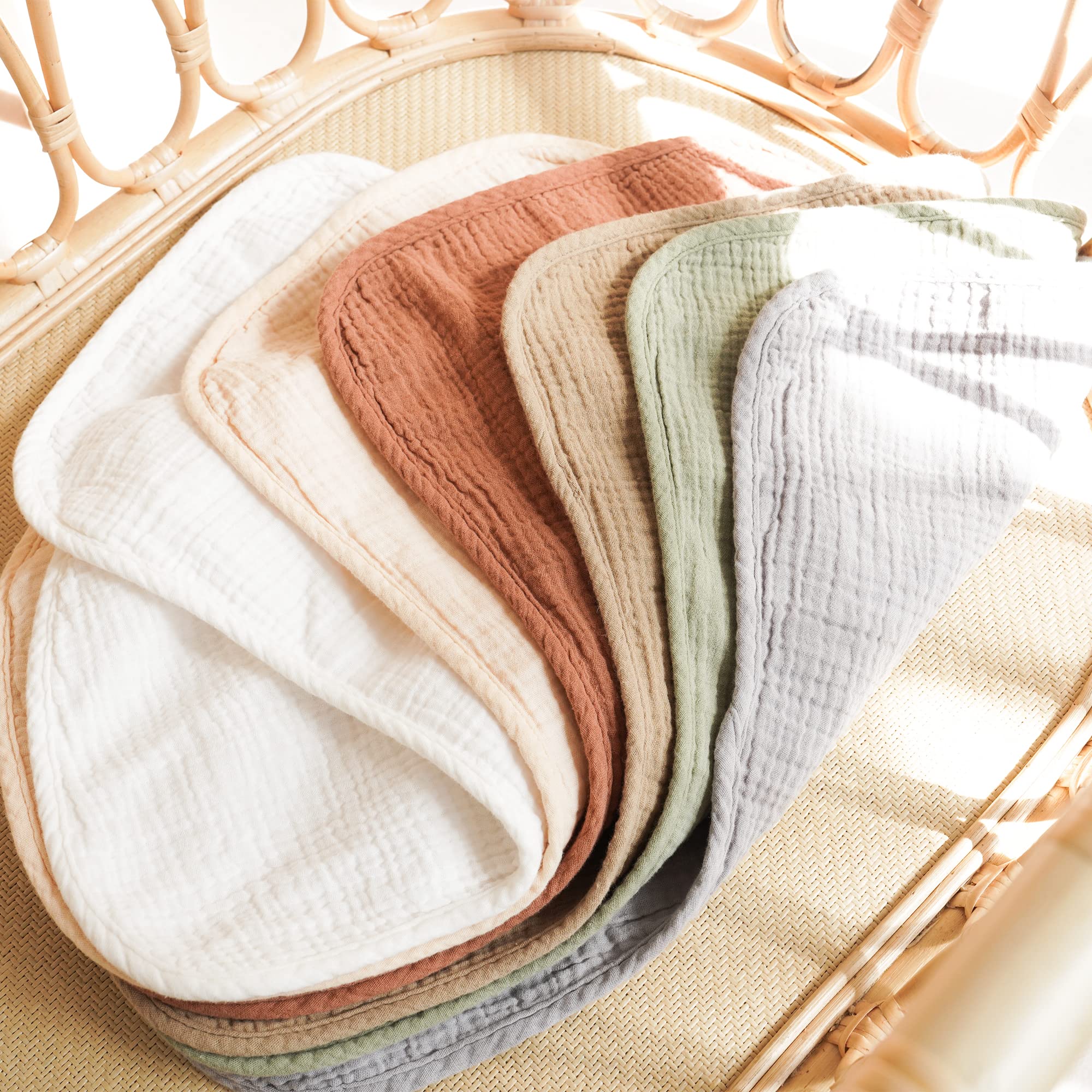 Konssy burp cloths help catch messes during feeds for easy cleanup