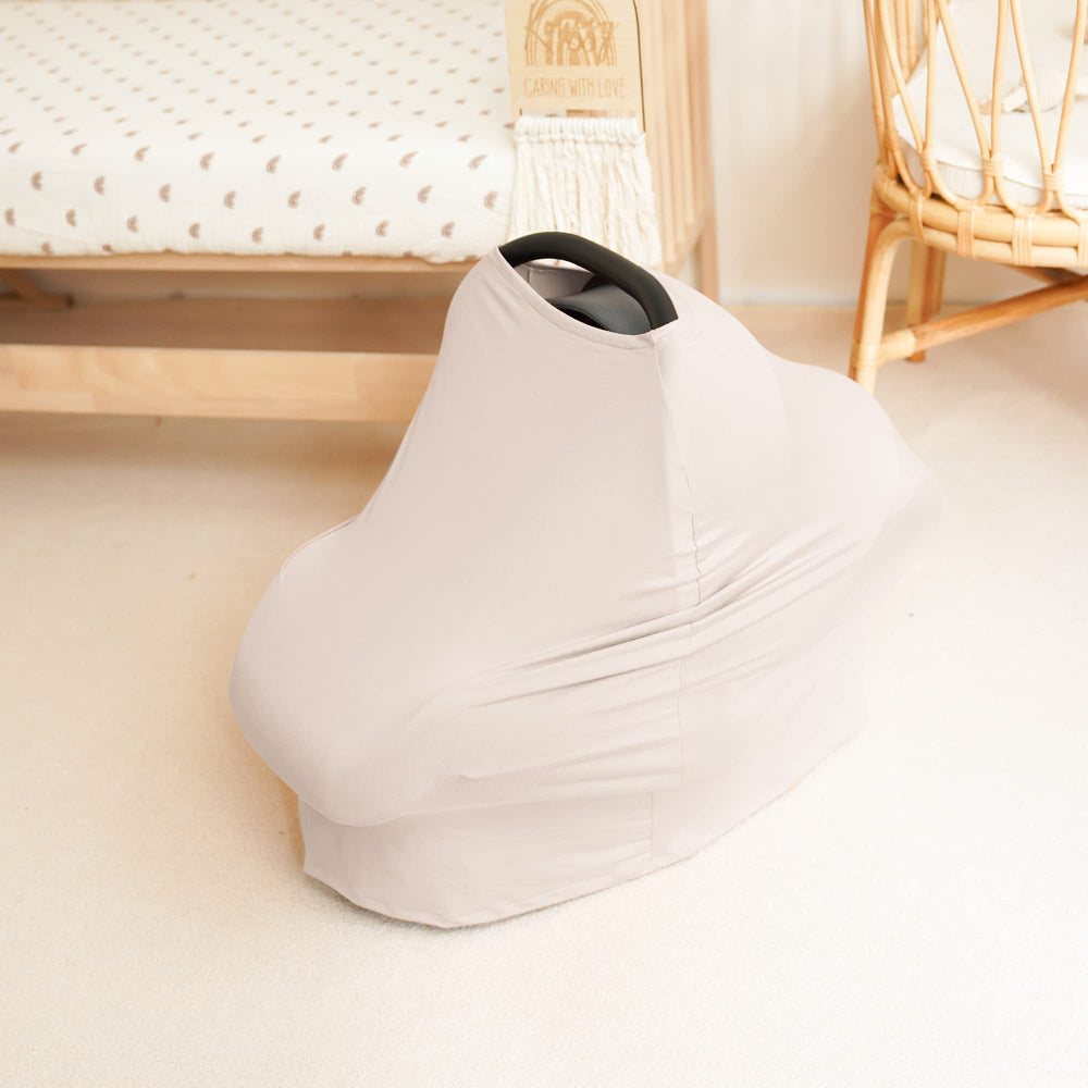Konssy gift-ready car seat cover makes a practical baby shower or new mom gift.
