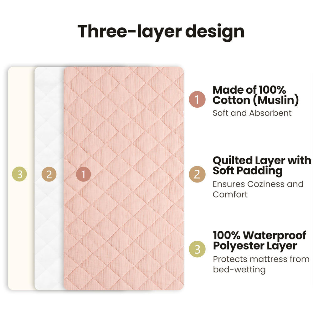 Blossom Pink Konssy water-resistant bottom protects against leaks.