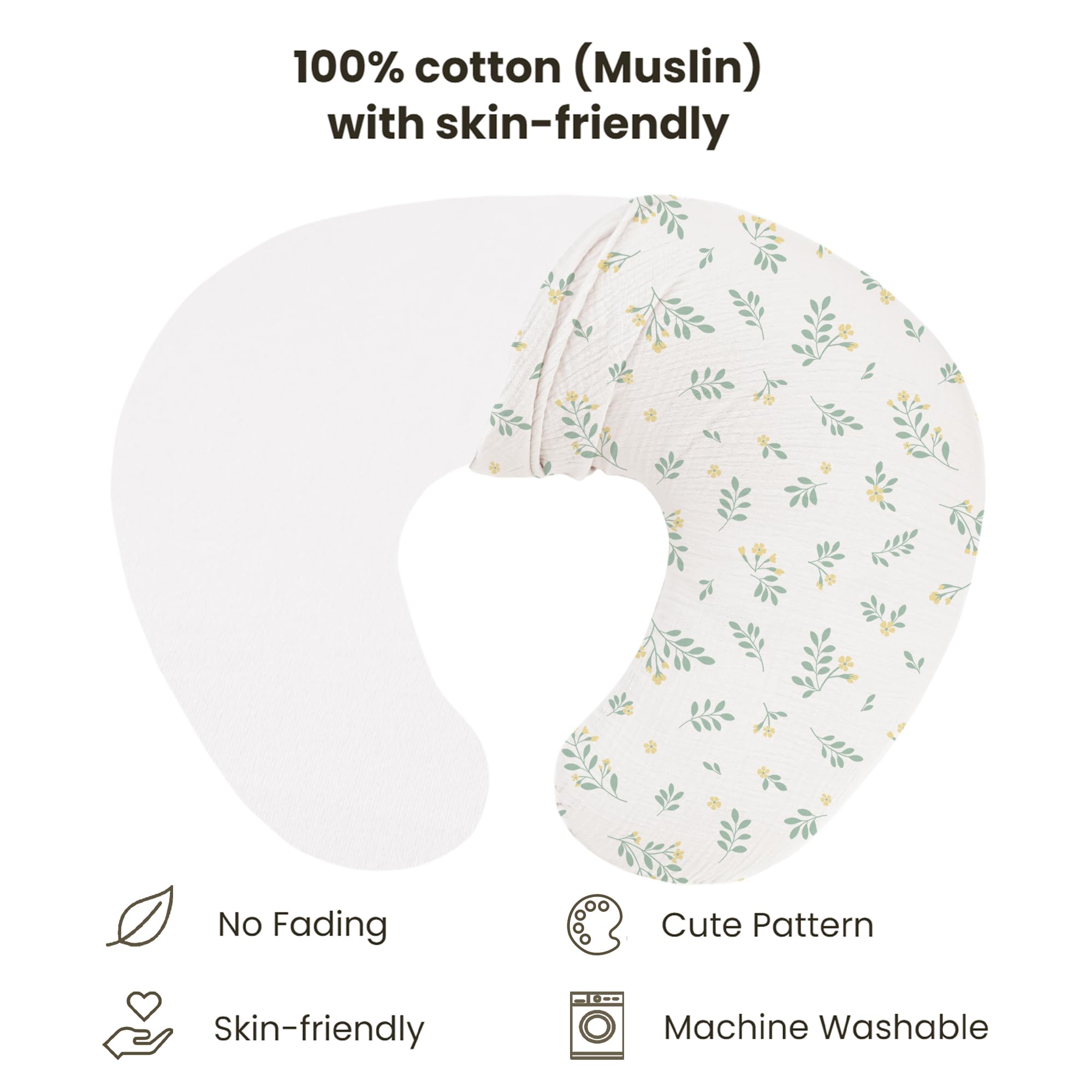 Konssy machine-washable cover—retains softness after many washes.