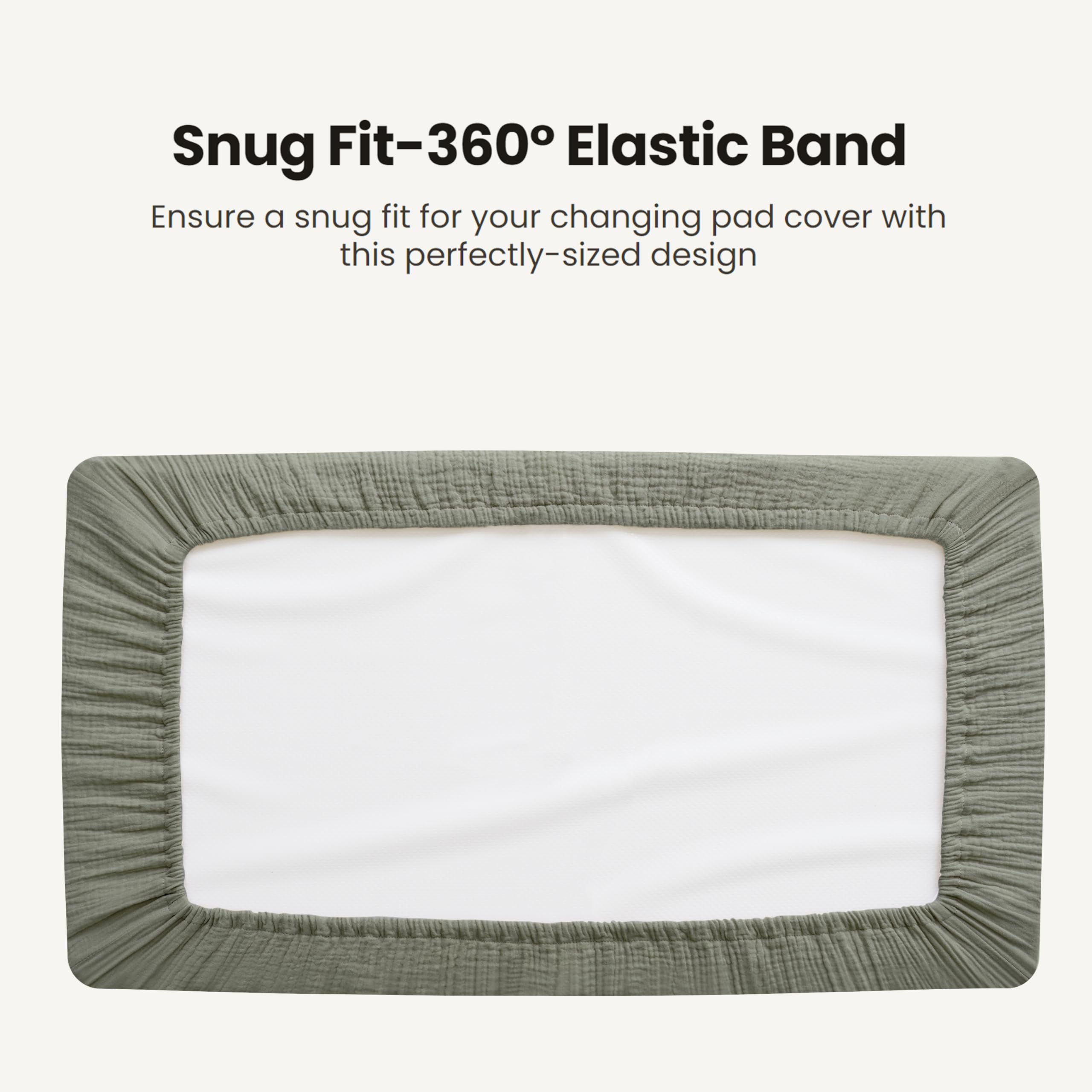 Konssy machine washable changing pad cover for easy care