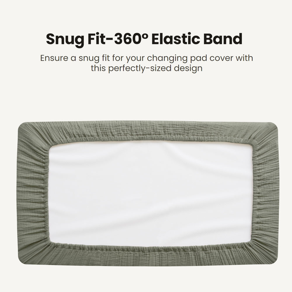 Konssy machine washable changing pad cover for easy care