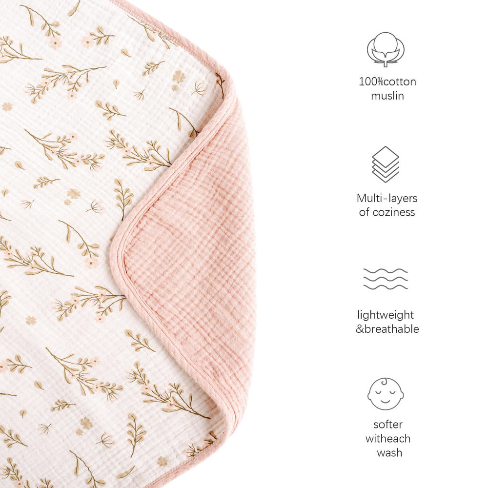 Konssy muslin baby blanket in nursery decor adding cozy charm