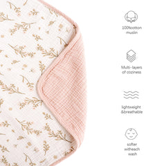 Konssy muslin baby blanket in nursery decor adding cozy charm