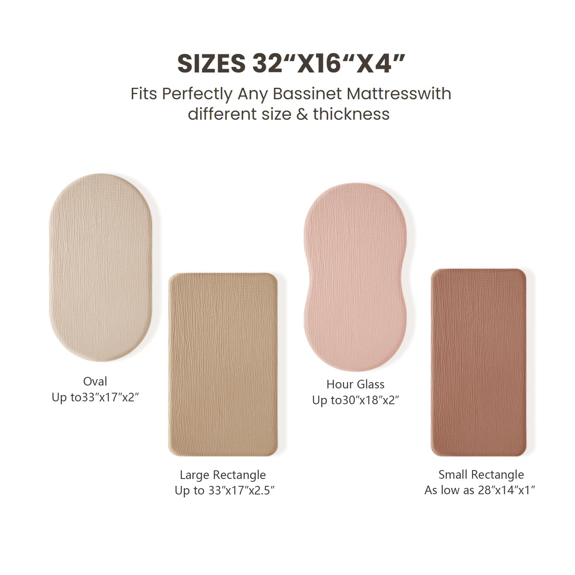 Konssy hourglass sheet with elastic edge stays in place