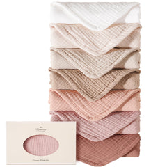 Konssy muslin burp cloth showing soft absorption for newborn skin.