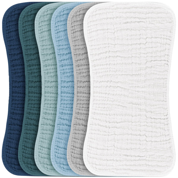 Konssy muslin burp cloths soft and absorbent for gentle burping
