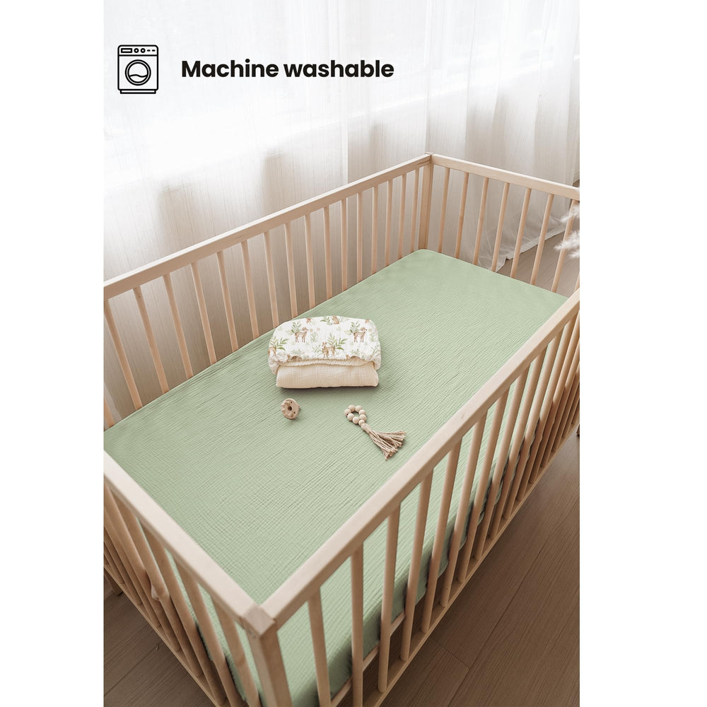 Konssy soft cotton muslin sheet offers breathable comfort.