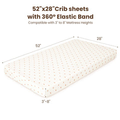 Konssy breathable crib sheets promote airflow for comfy, cooler naps