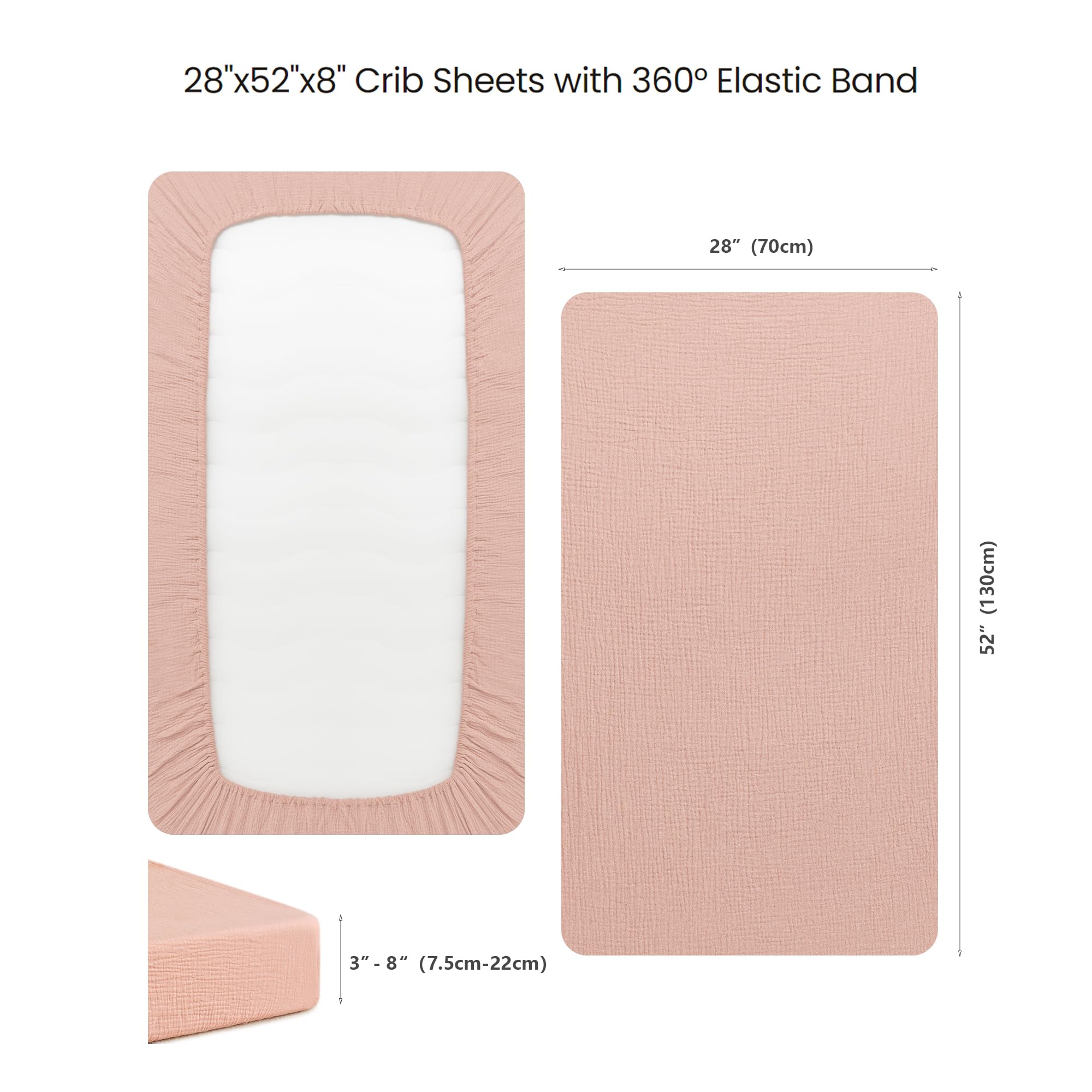 Konssy two-pack is easy to clean and quick for nursery changes.