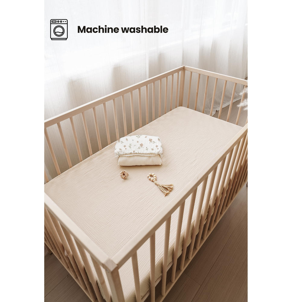 Konssy 28x52 inch crib sheet fits standard cribs snugly