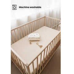 Konssy 28x52 inch crib sheet fits standard cribs snugly