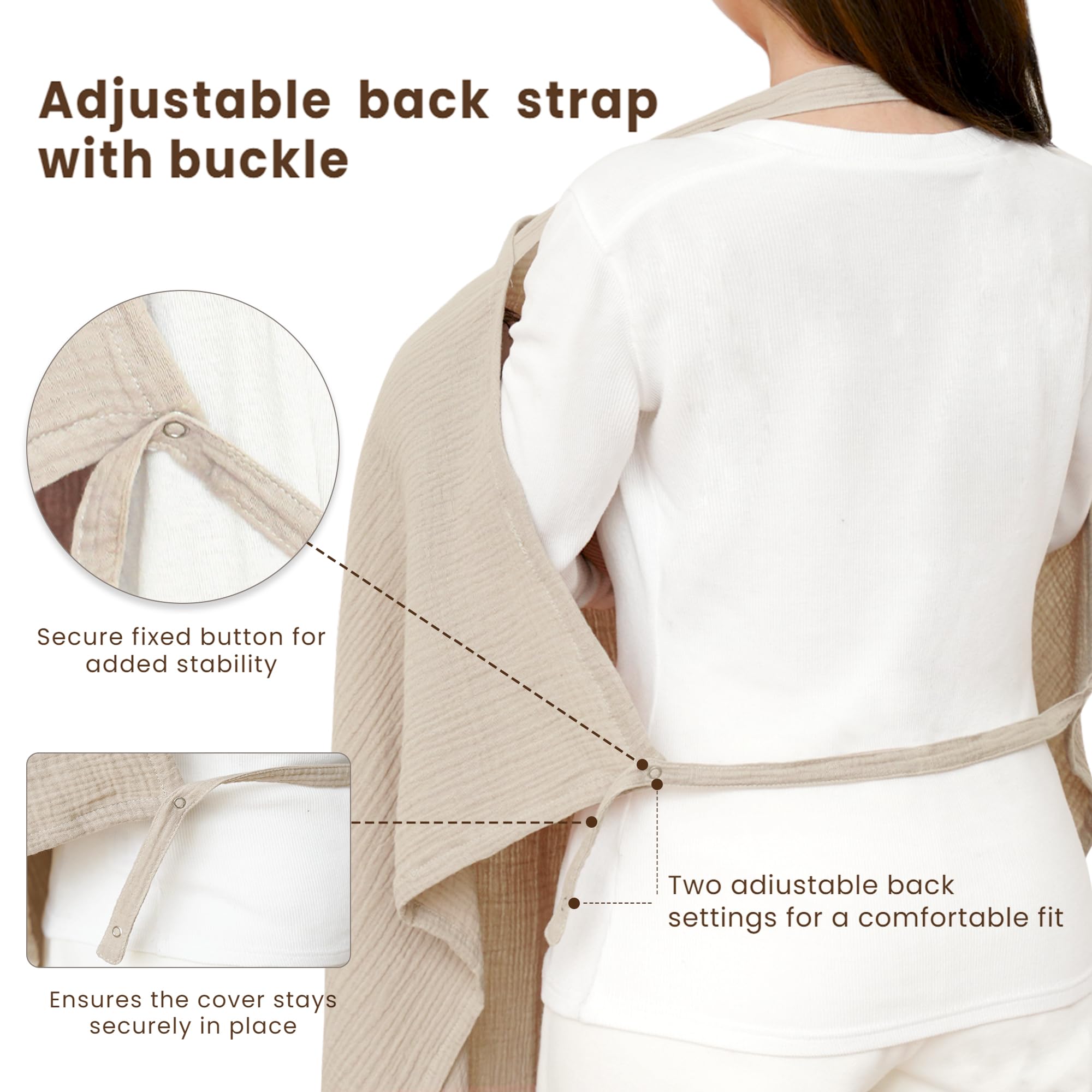 Konssy nursing cover used as car seat canopy for on-the-go privacy.