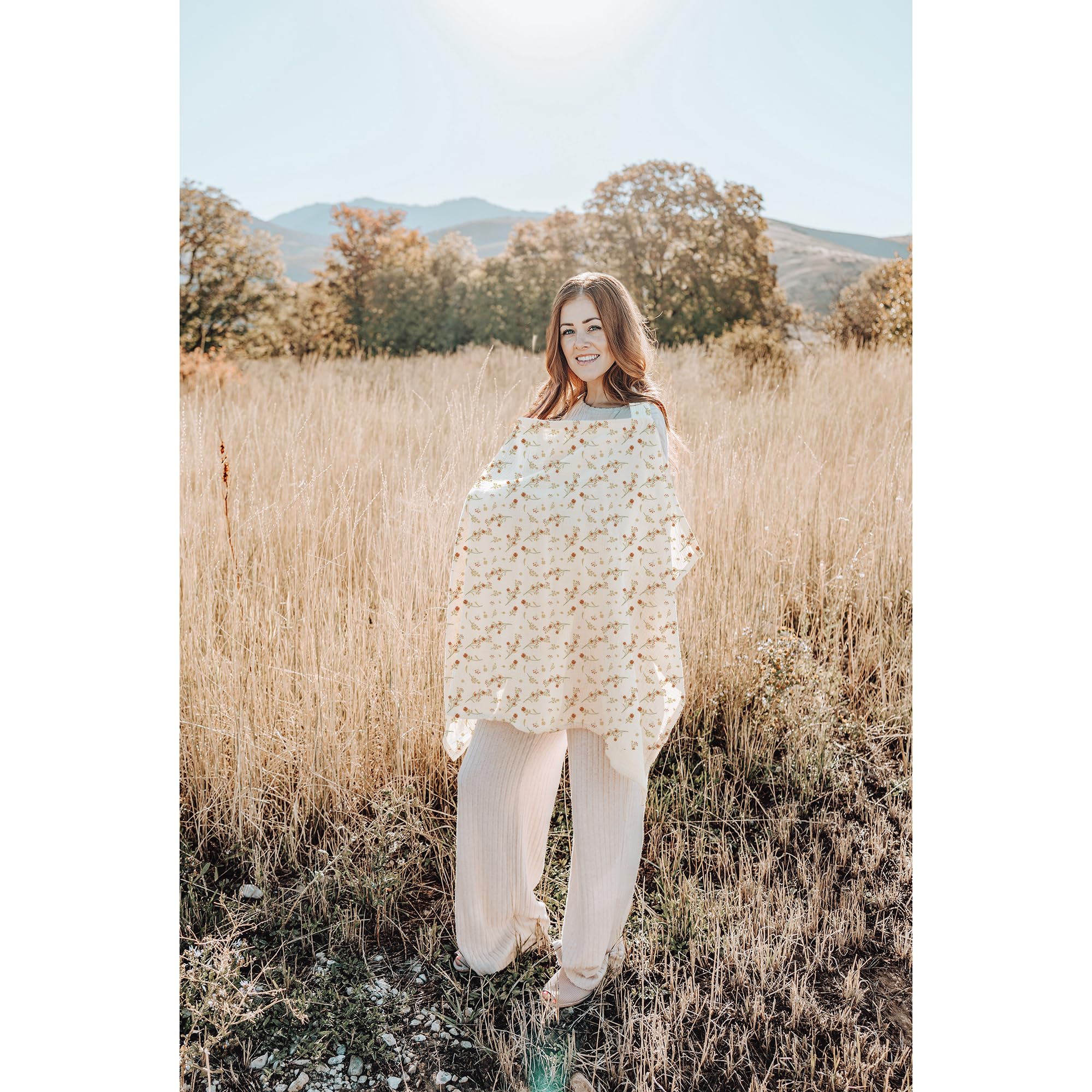 Konssy Posy stroller cover used for extra sun and wind protection.