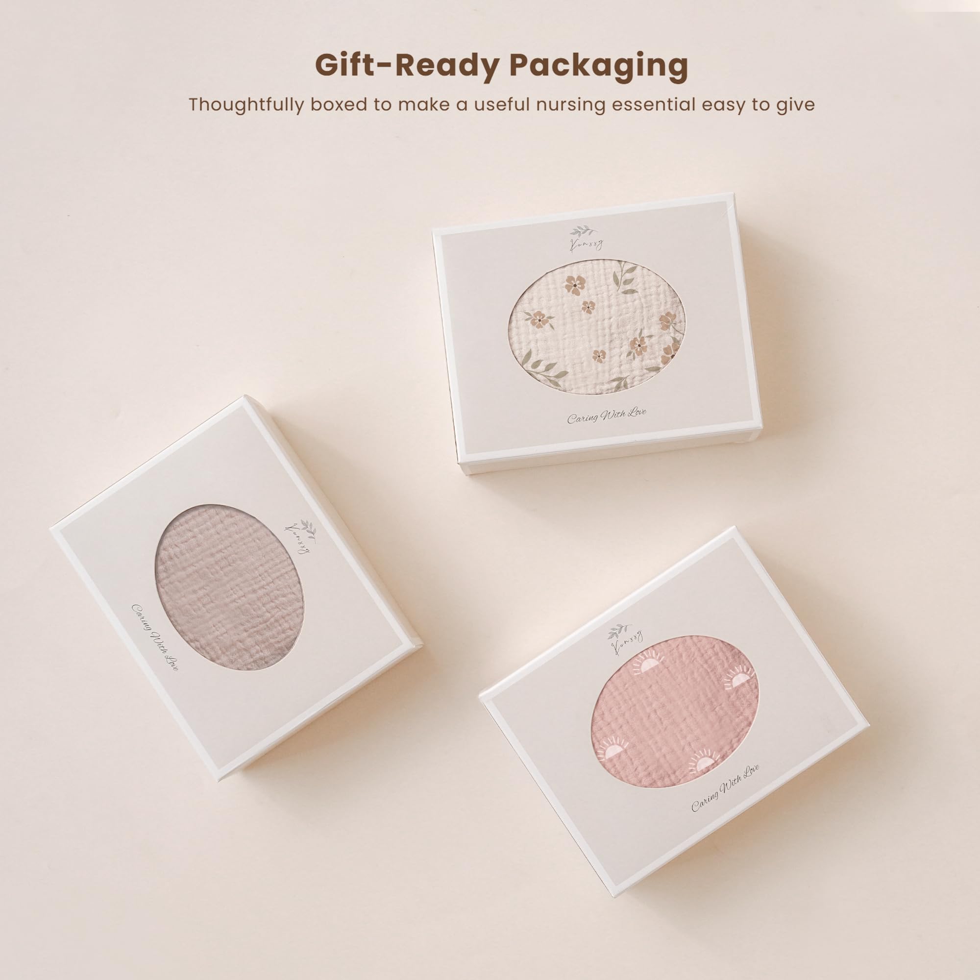 Konssy Blossom design adds a stylish, versatile nursing accessory.