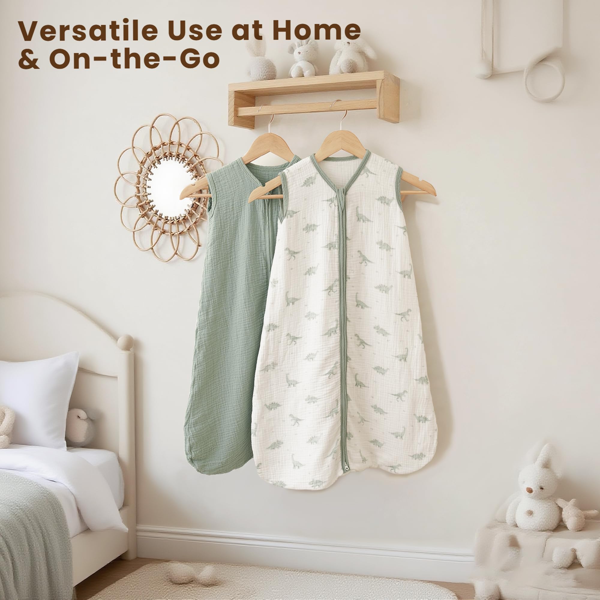 Konssy sleep sack, gender-neutral design for nursery harmony