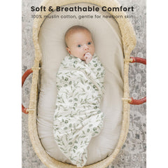 Konssy swaddle blanket large 47x47 inches for secure wrapping.