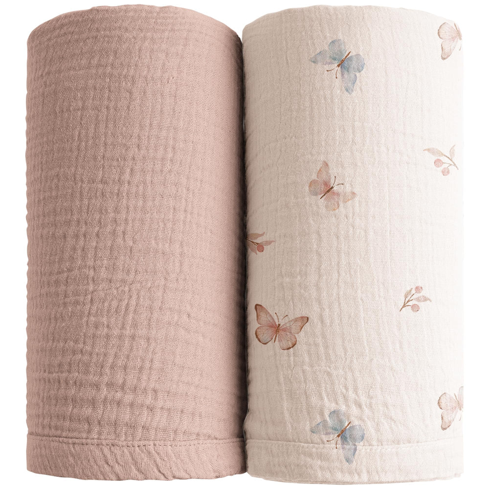 Konssy muslin swaddle taupe solid blanket, soft texture for newborn comfort