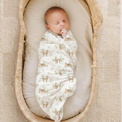 Closeup of soft cotton texture from Konssy muslin swaddle for cuddly baby moments.