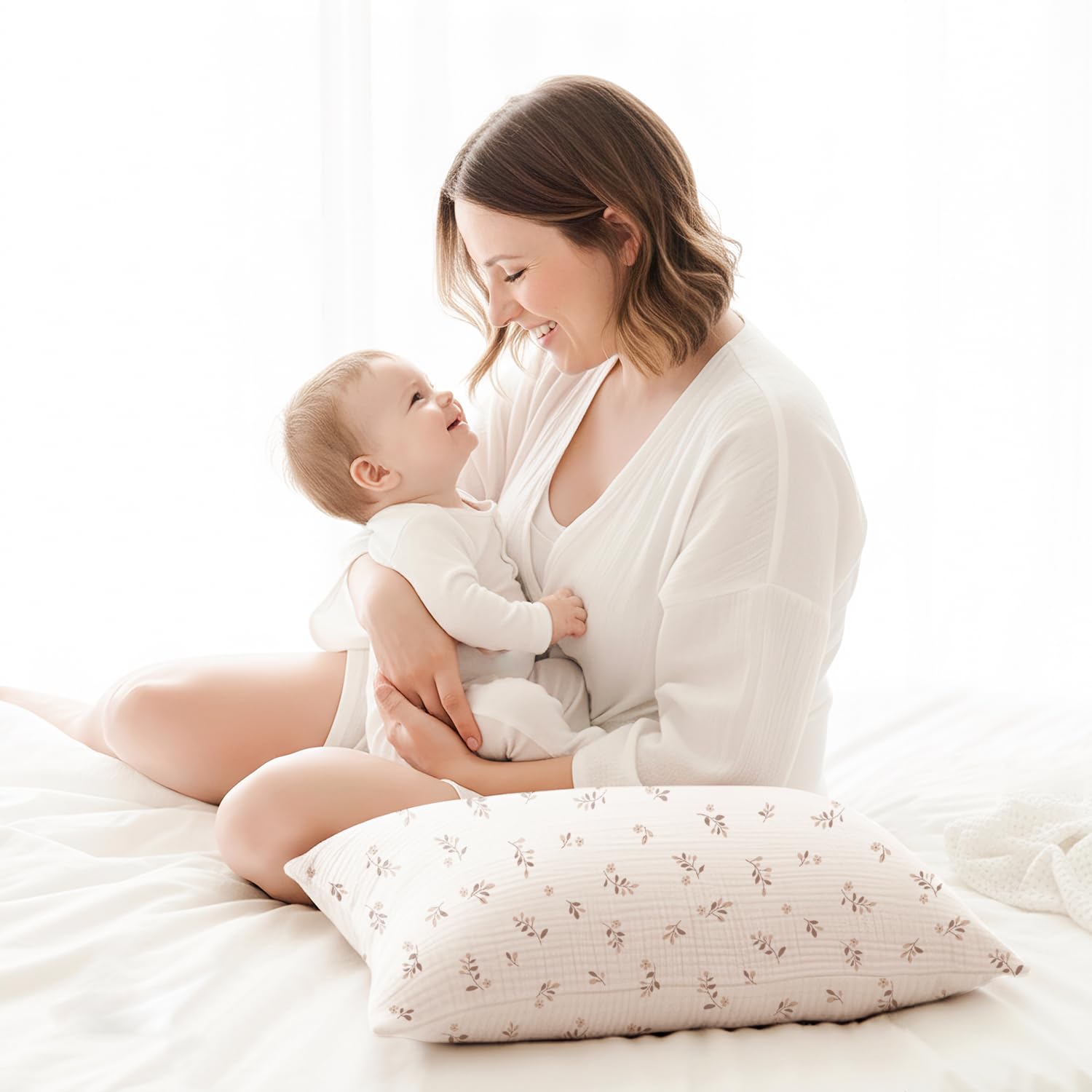 Konssy Muslin Toddler Pillowcase makes a thoughtful gift for birthdays