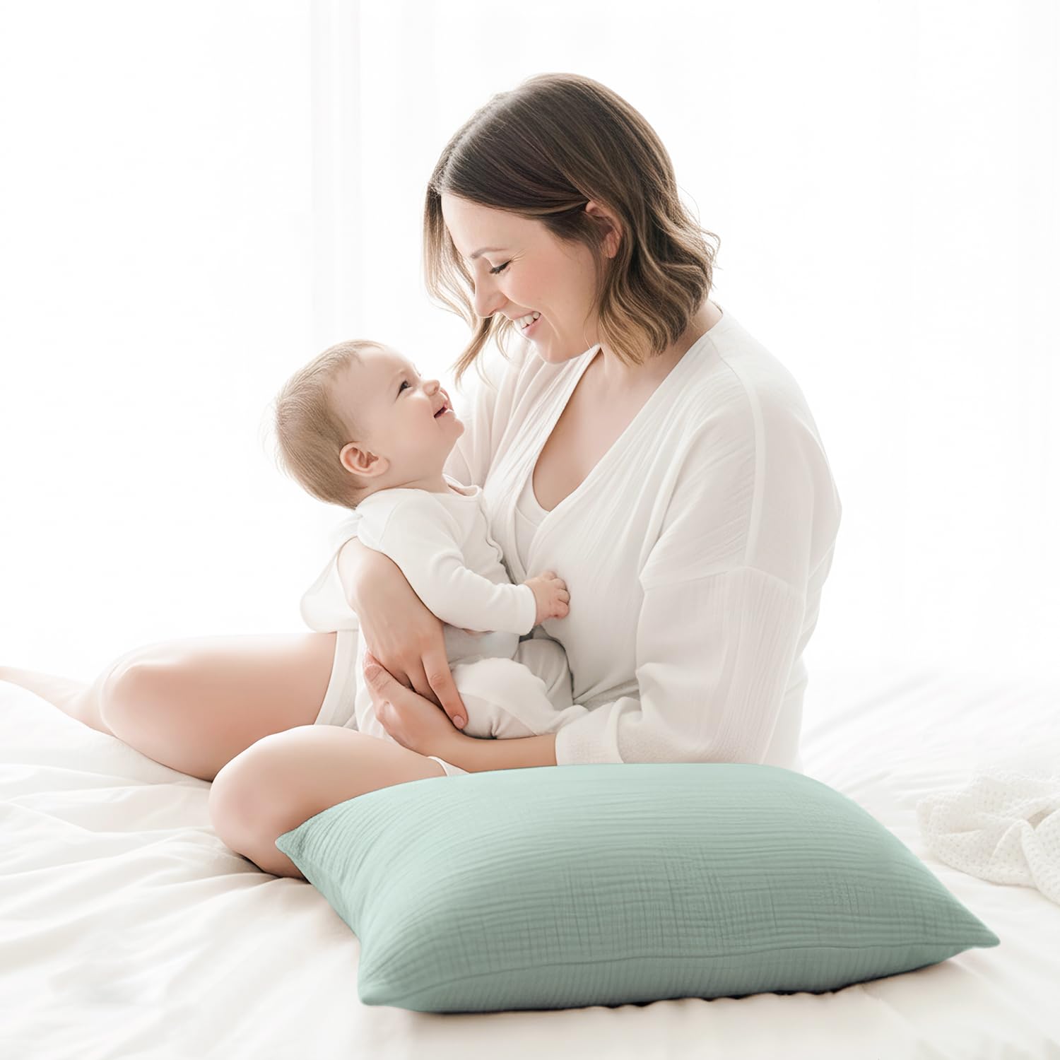 Gift-ready Konssy pillowcase set ideal for baby showers