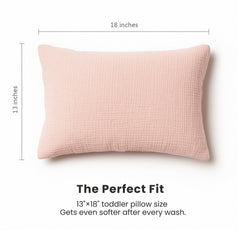 Konssy travel-friendly pillowcase is compact for cribs or on-the-go use.