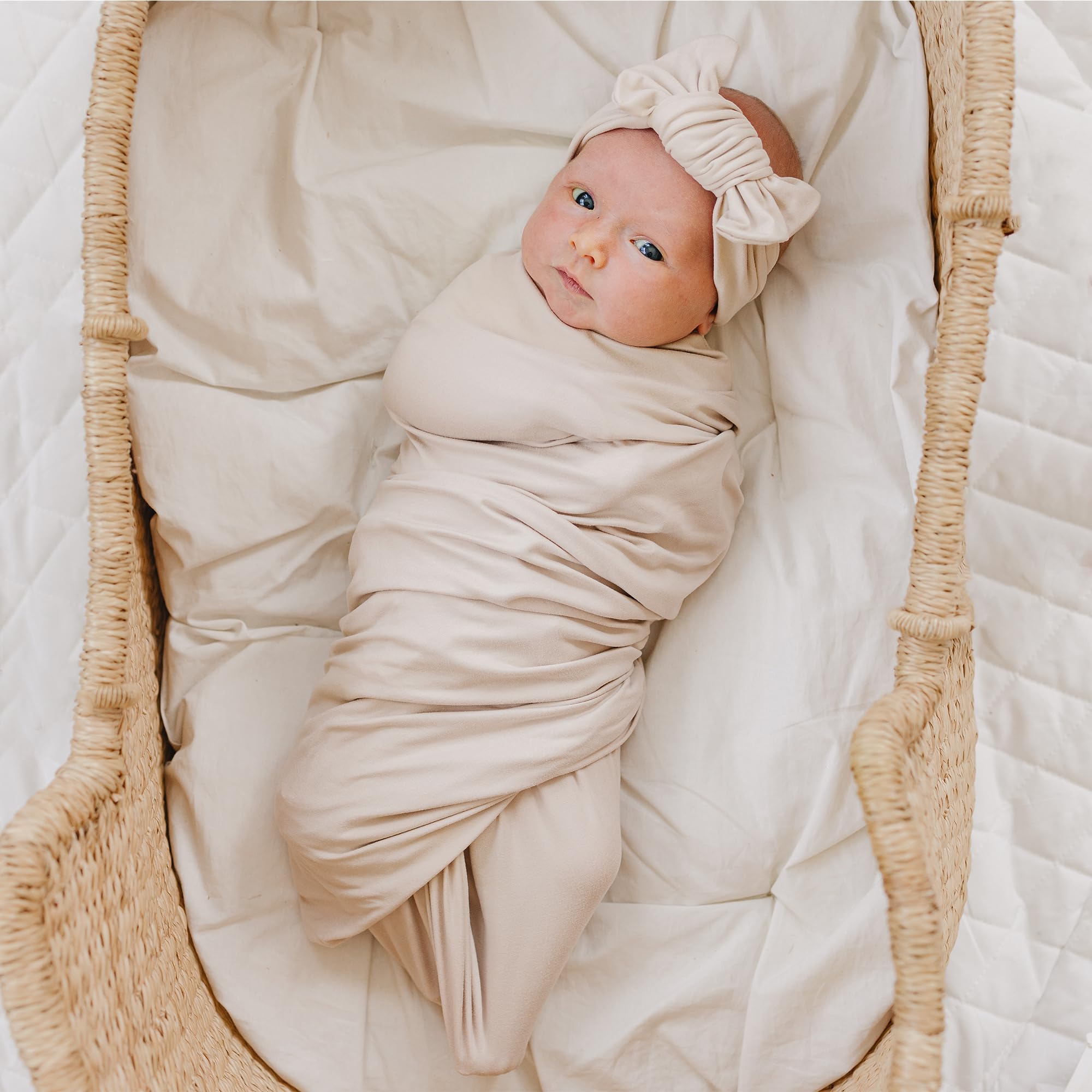 Konssy newborn swaddle 32x32 inches ready for snug wraps