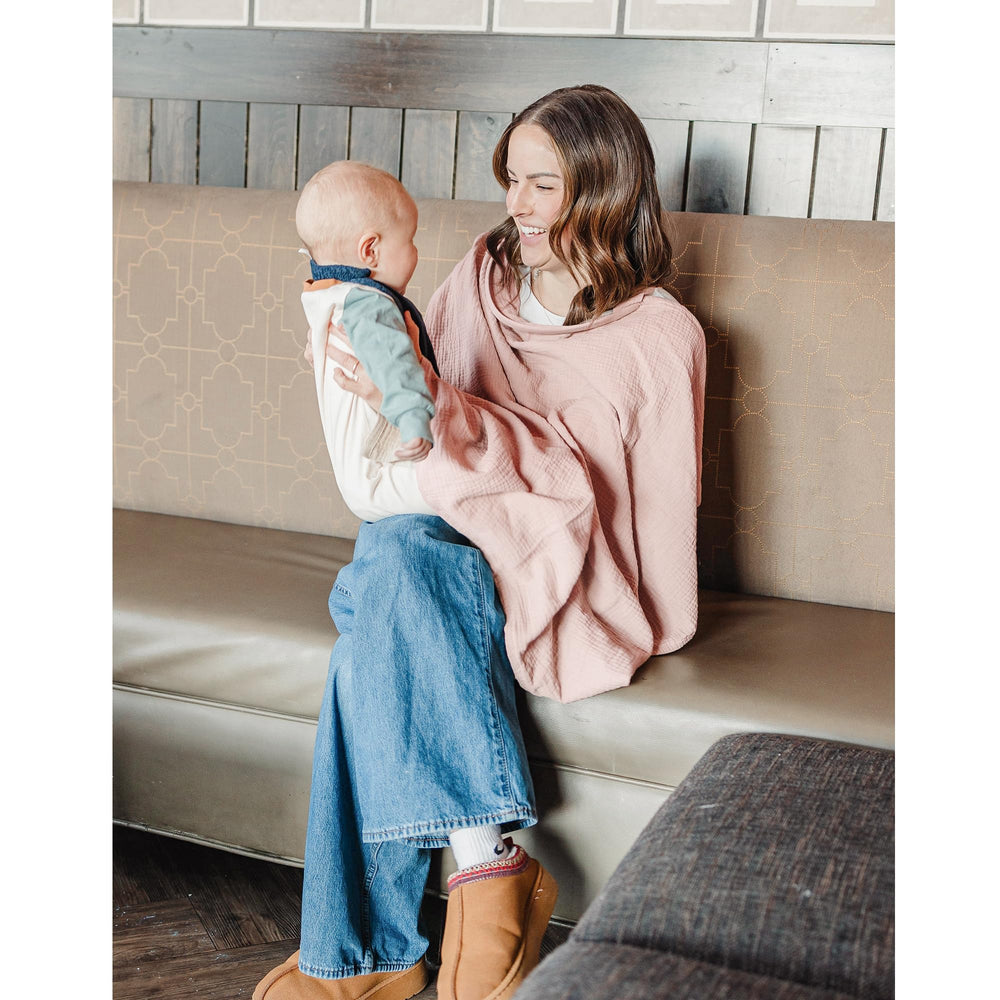 Breathable 100 cotton Konssy nursing cover for comfort