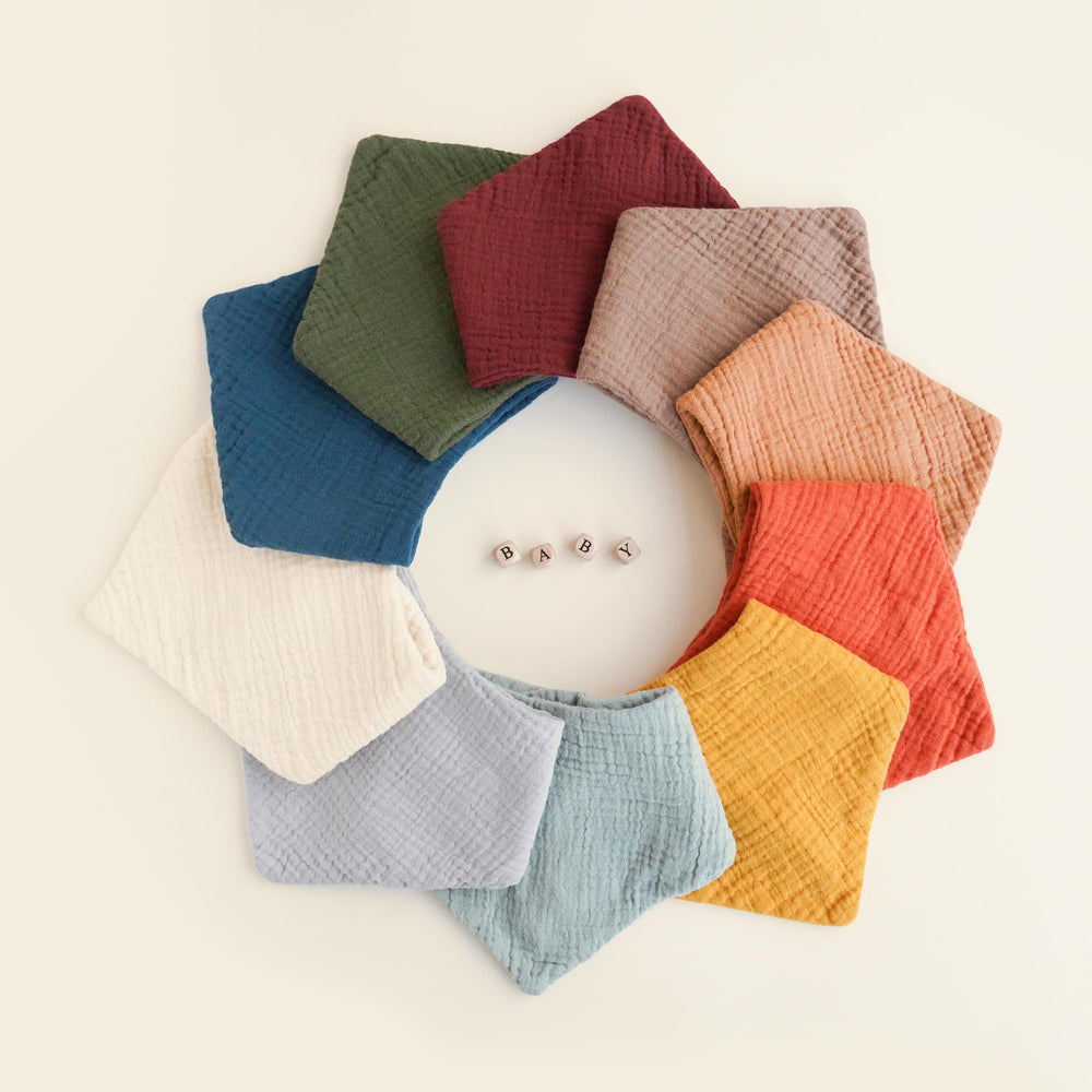 Konssy gift-ready packaging for a 10-pack baby bib set.