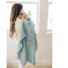 Konssy waffle baby blanket breathable fabric ideal for warm days